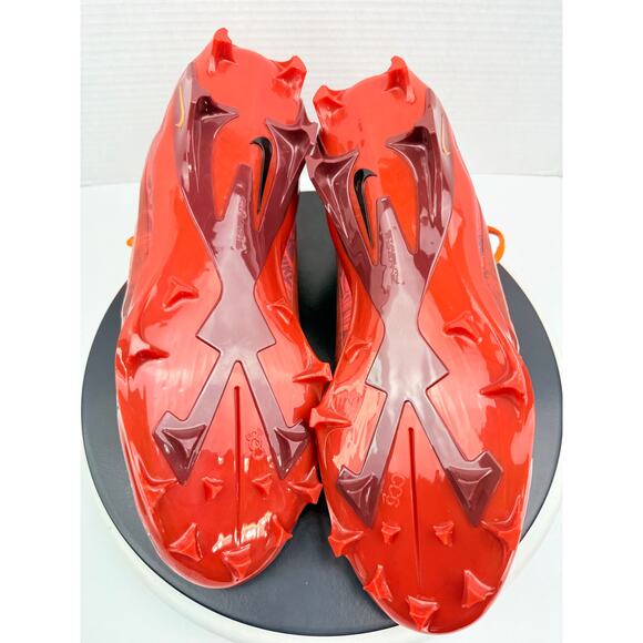 Nike Alpha Menace 4 Elite NRG Mens Sz 13 Orange Red Football Cleats FQ4046-600‎ main image 5